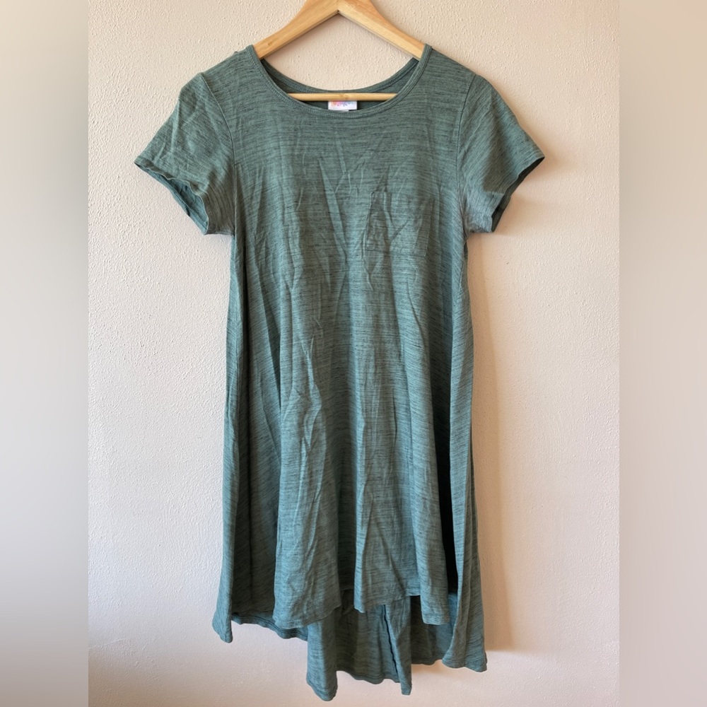 Heather Green High-Low Carly LuLaRoe Dress